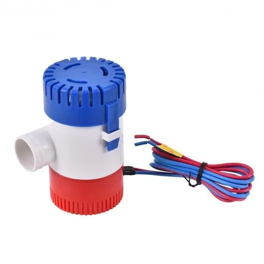 12 V 1100 GPH Electric Bilge Pump Marine Boat Submersible