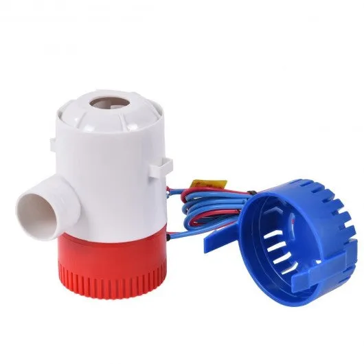 12 V 1100 GPH Electric Bilge Pump Marine Boat Submersible