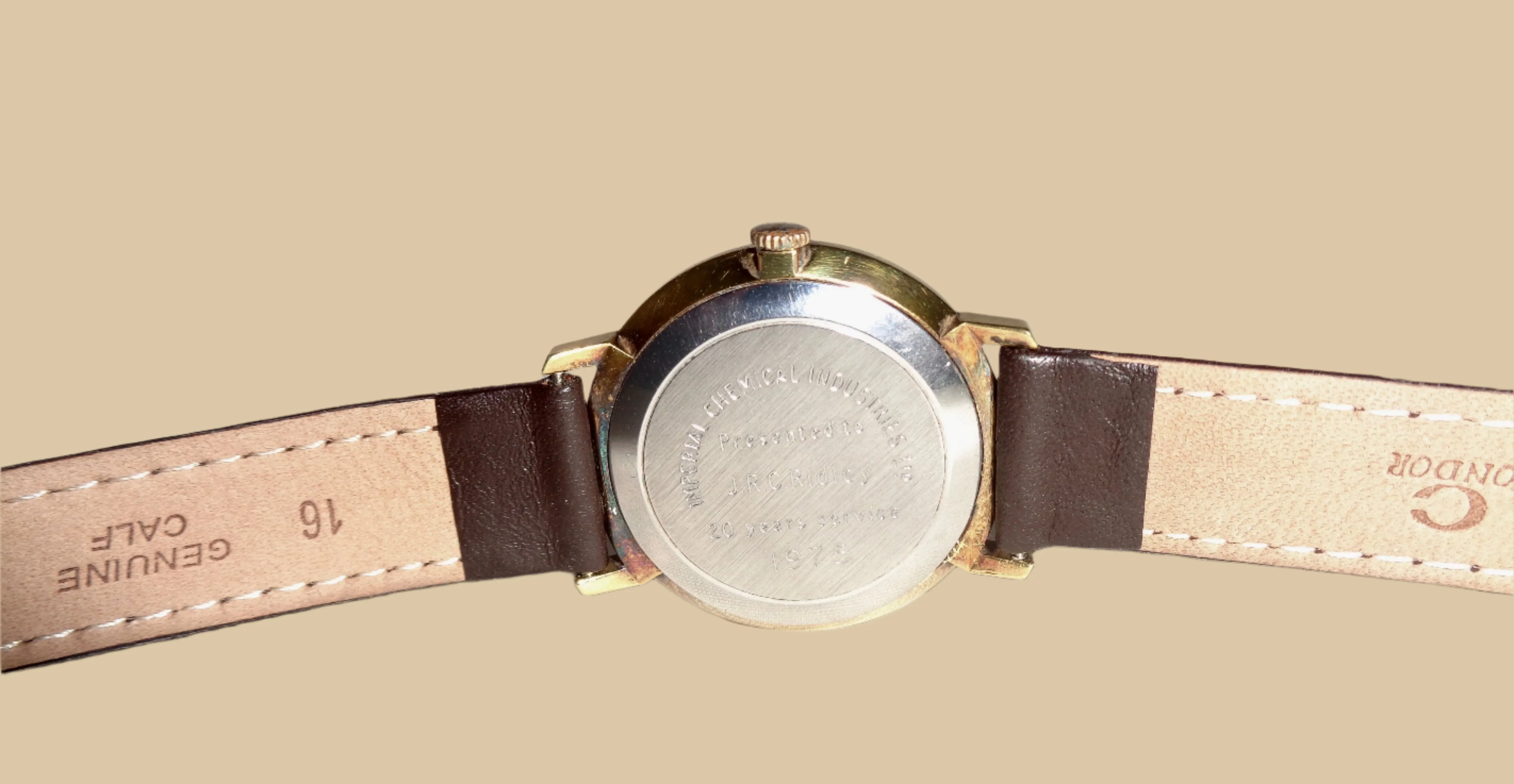 1970s Garrard Gold Plated 17 Jewel Manual Wind Watch With An ETA 2391 Movement