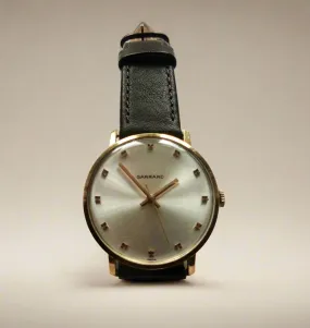 1970s Garrard Gold Plated 17 Jewel Manual Wind Watch With An ETA 2391 Movement