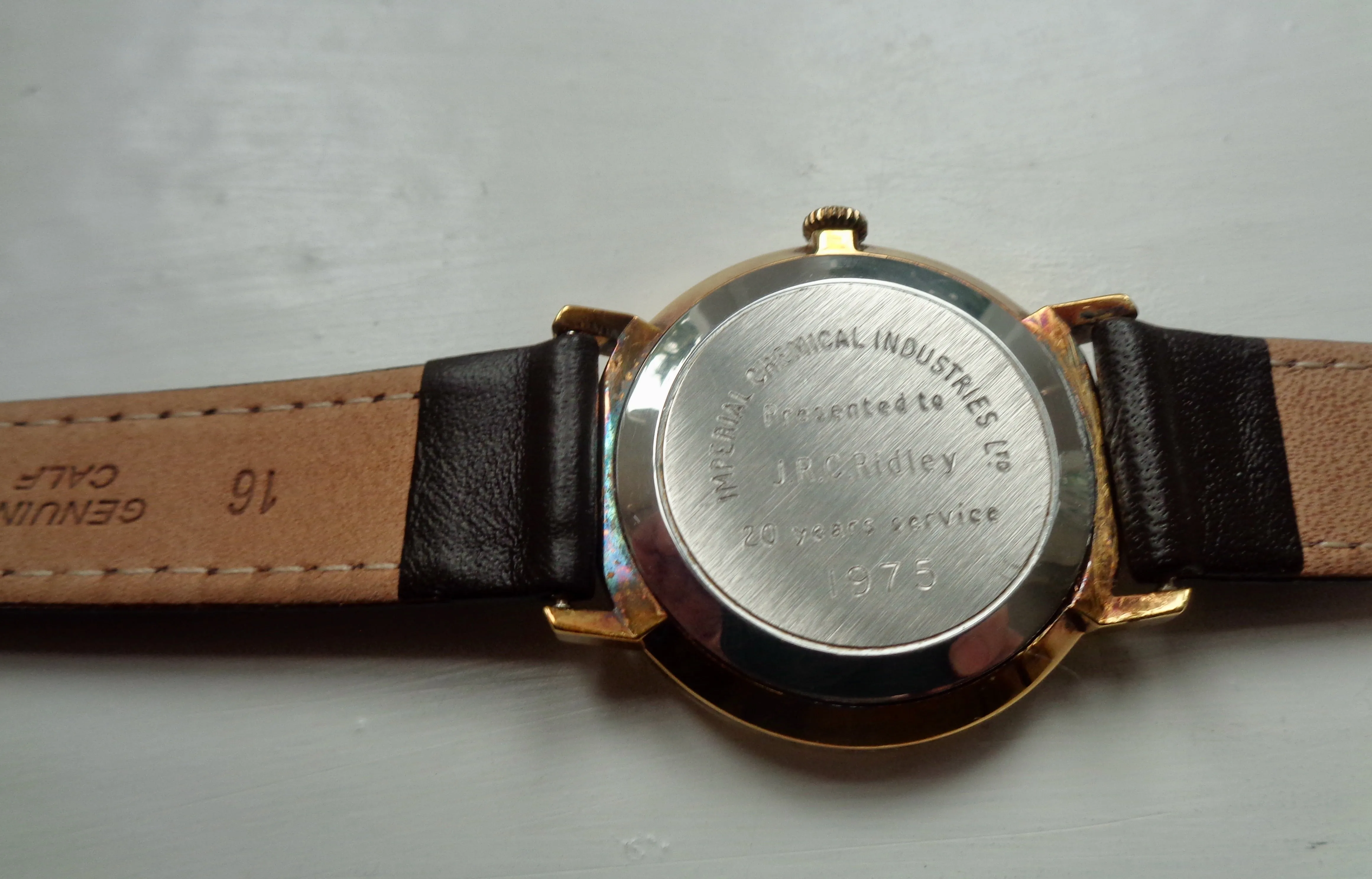 1970s Garrard Gold Plated 17 Jewel Manual Wind Watch With An ETA 2391 Movement