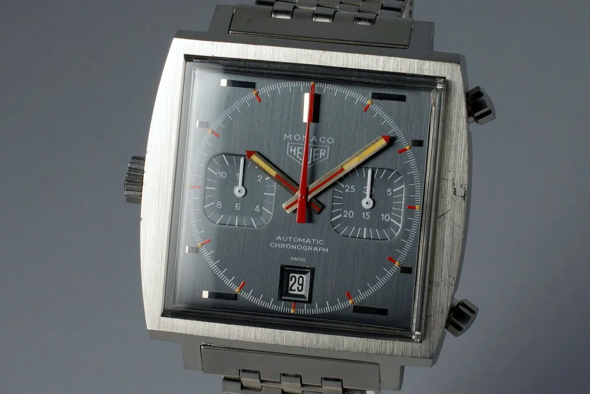 1972 Heuer Monaco 1133 Gray Dial Automatic