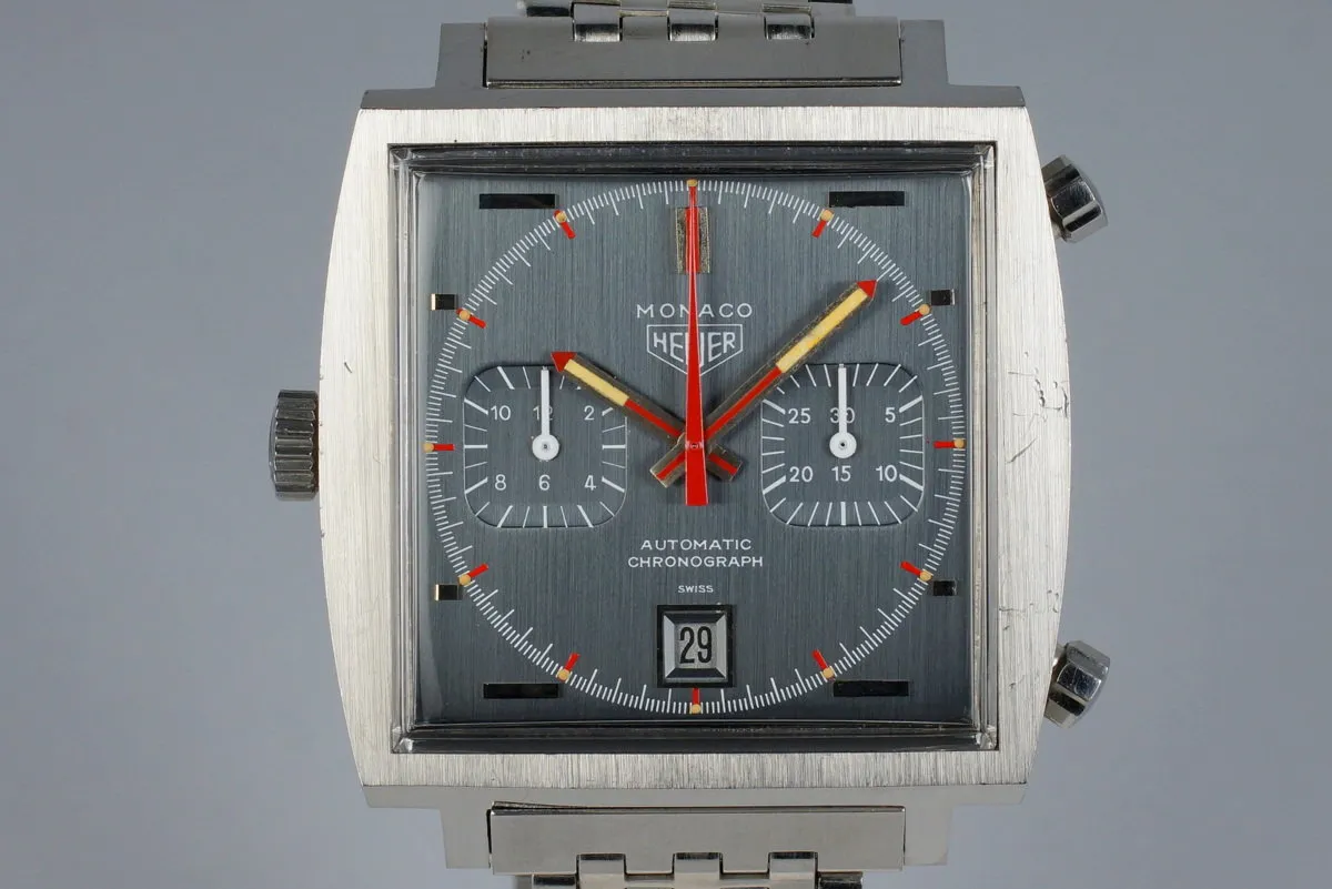 1972 Heuer Monaco 1133 Gray Dial Automatic