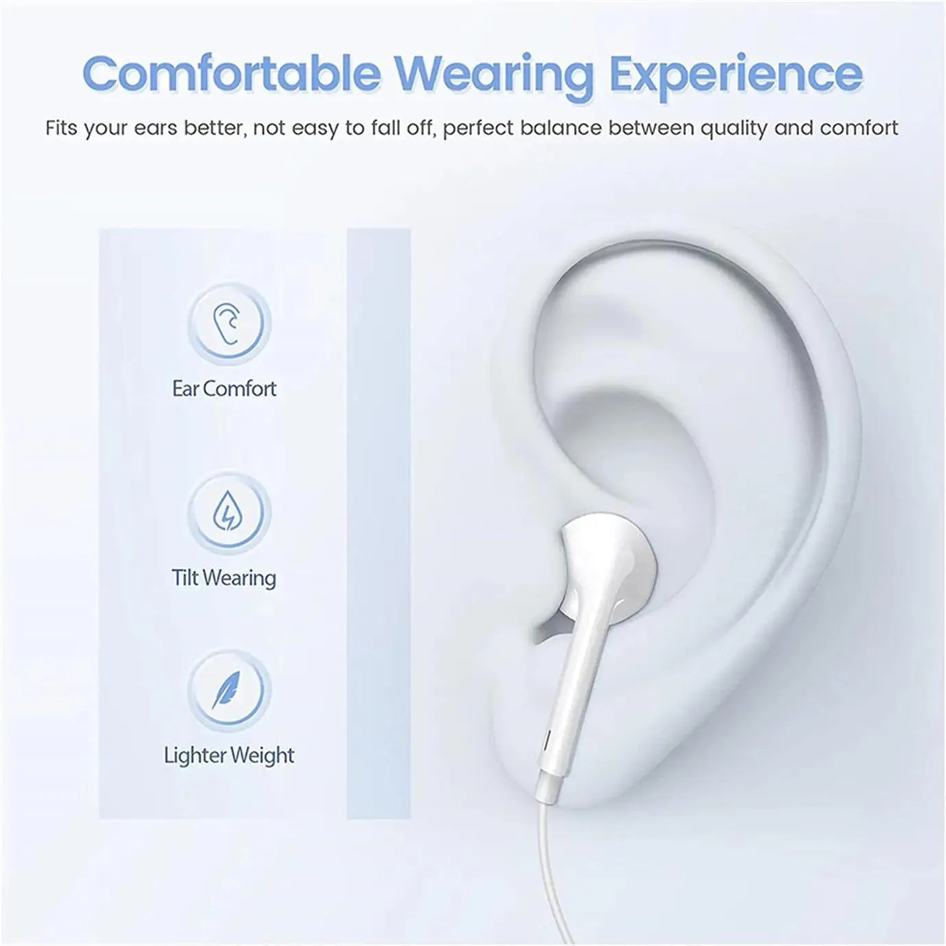 2 Packs USB C Headphones for iPhone 15 Type C Earbuds Wired Earphones with Mic & Remote Control Noise Cancelling for iPhone 15 pro, iPad Pro, Galaxy S23/S22/S21/S20/Ultra Note 10/20, Pixel 7/6/6a/5/4