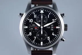 2015 IWC Pilot’s Watch Double Chronograph IW3778 with Box and Papers