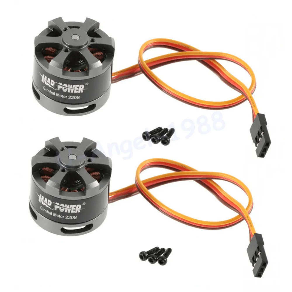 2pcs/lot Brushless Gimbal Motor 2208 80T For Gopro CNC Digital Camera Mount FPV  Wholesale Drop freeship