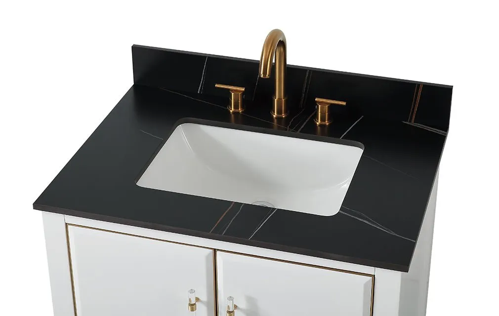 30" Tennant Brand Bertone Bathroom Sink Vanity - Model # Q164WT-30GT