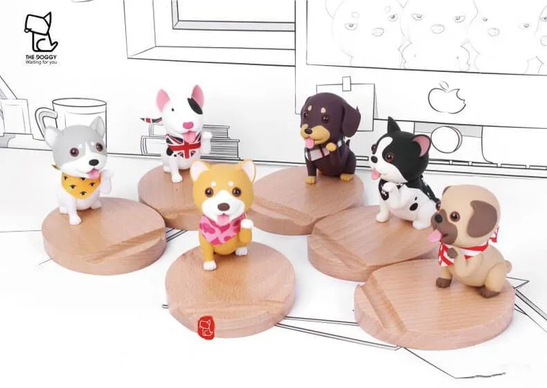 3D Wooden Doggo Mobile Stand