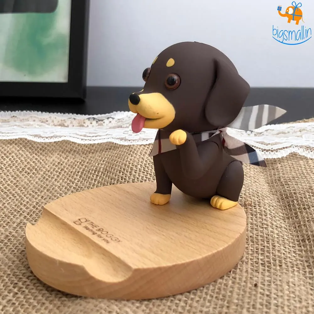 3D Wooden Doggo Mobile Stand