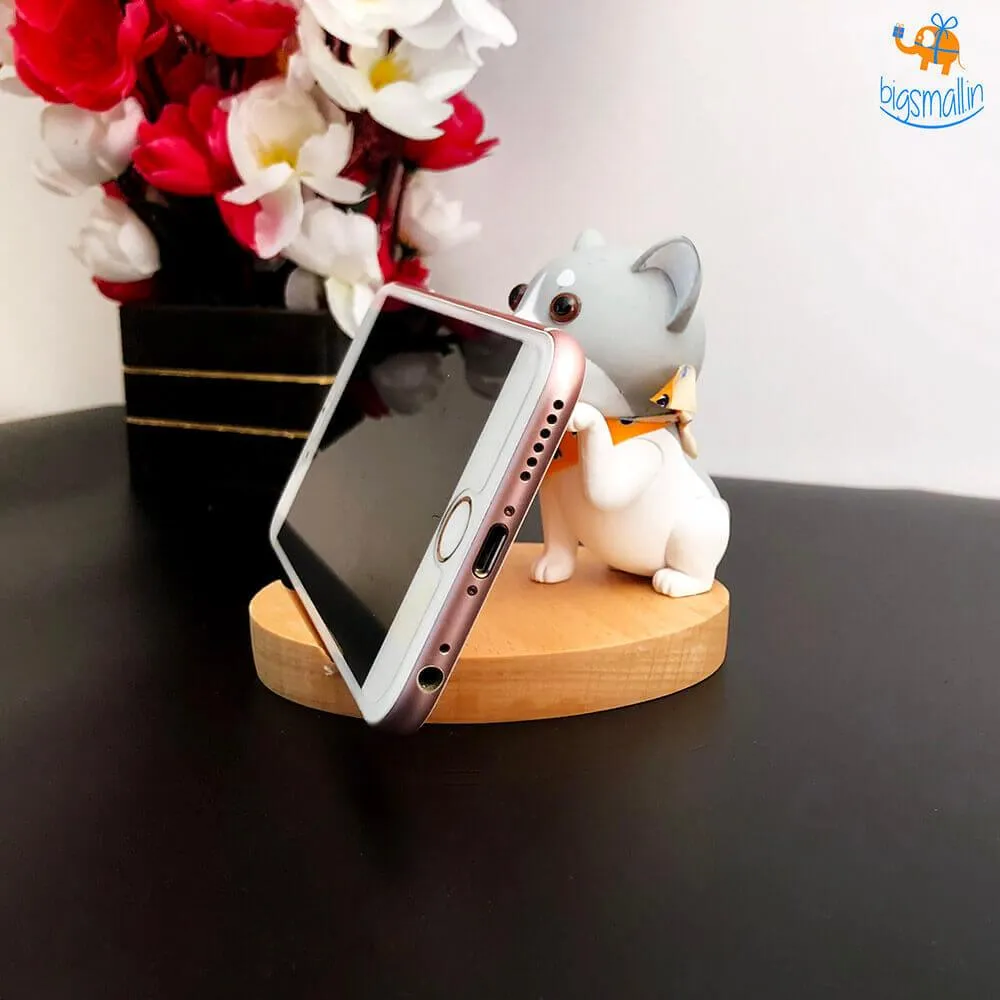 3D Wooden Doggo Mobile Stand