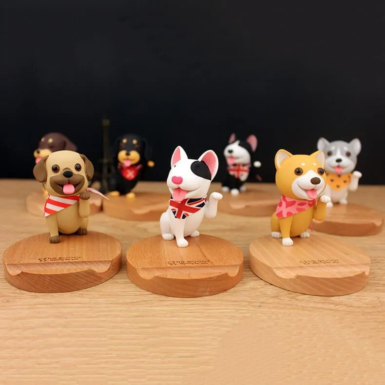 3D Wooden Doggo Mobile Stand