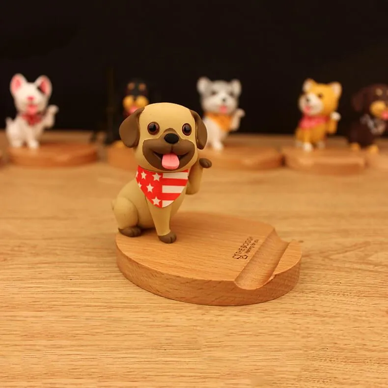 3D Wooden Doggo Mobile Stand