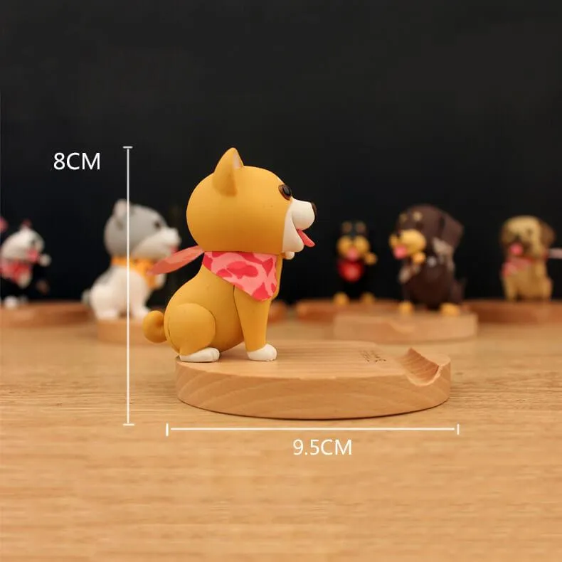 3D Wooden Doggo Mobile Stand