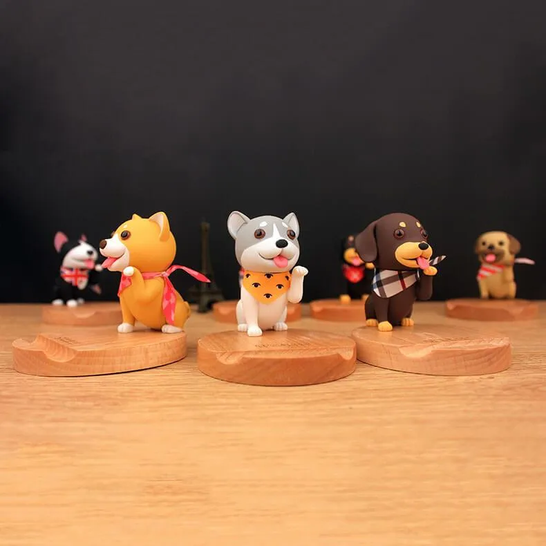 3D Wooden Doggo Mobile Stand