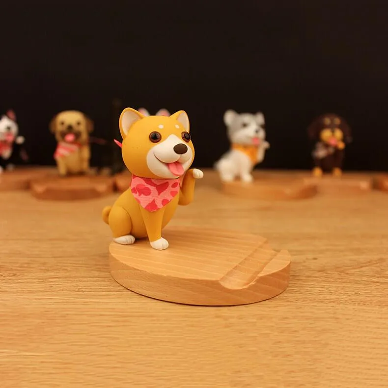 3D Wooden Doggo Mobile Stand