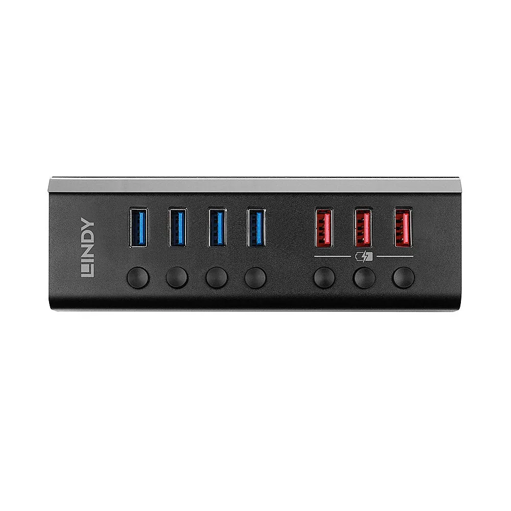 4 Port Usb 3.0 Hub With 3 Quick Cha