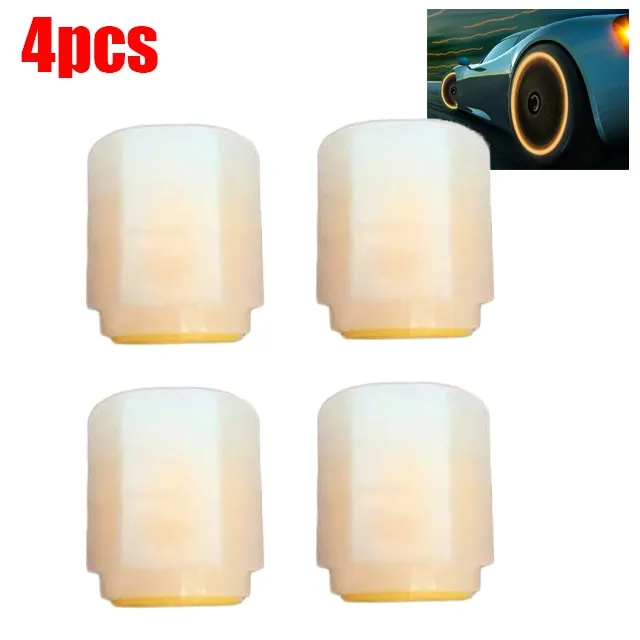 4PCS Luminous Car Valve Caps