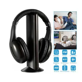 5-in-1 Wireless Headset for TV DVD PC