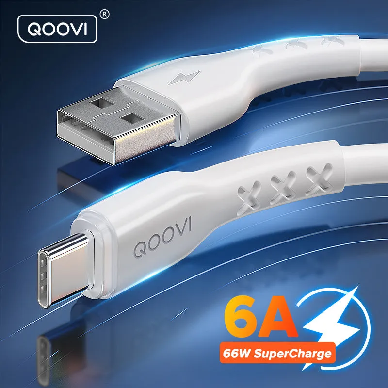 6A USB Type C Cable 66W Fast Charging