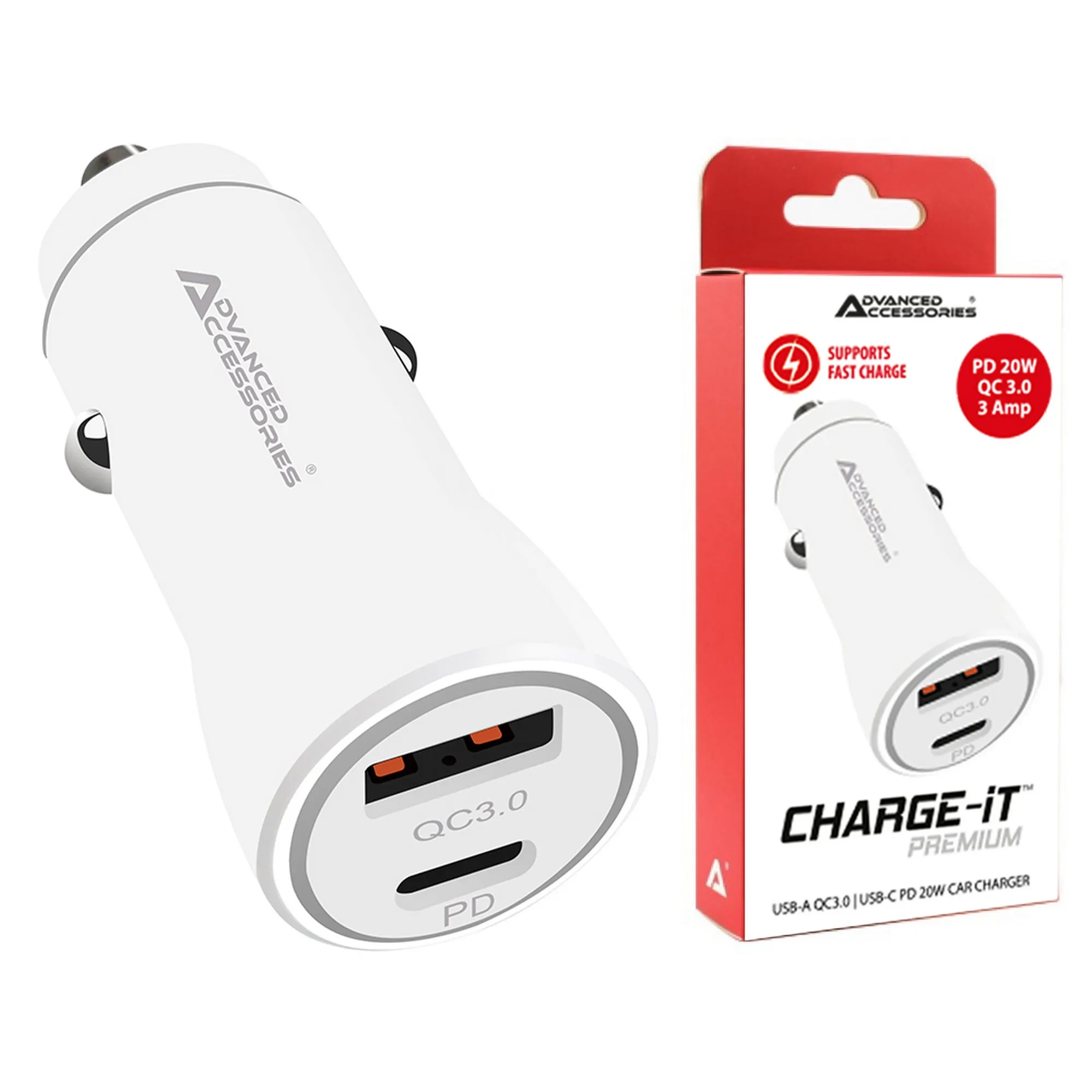 Advanced Accessories Charge-iT Universal 2.1 Amp Dual USB Car Charger