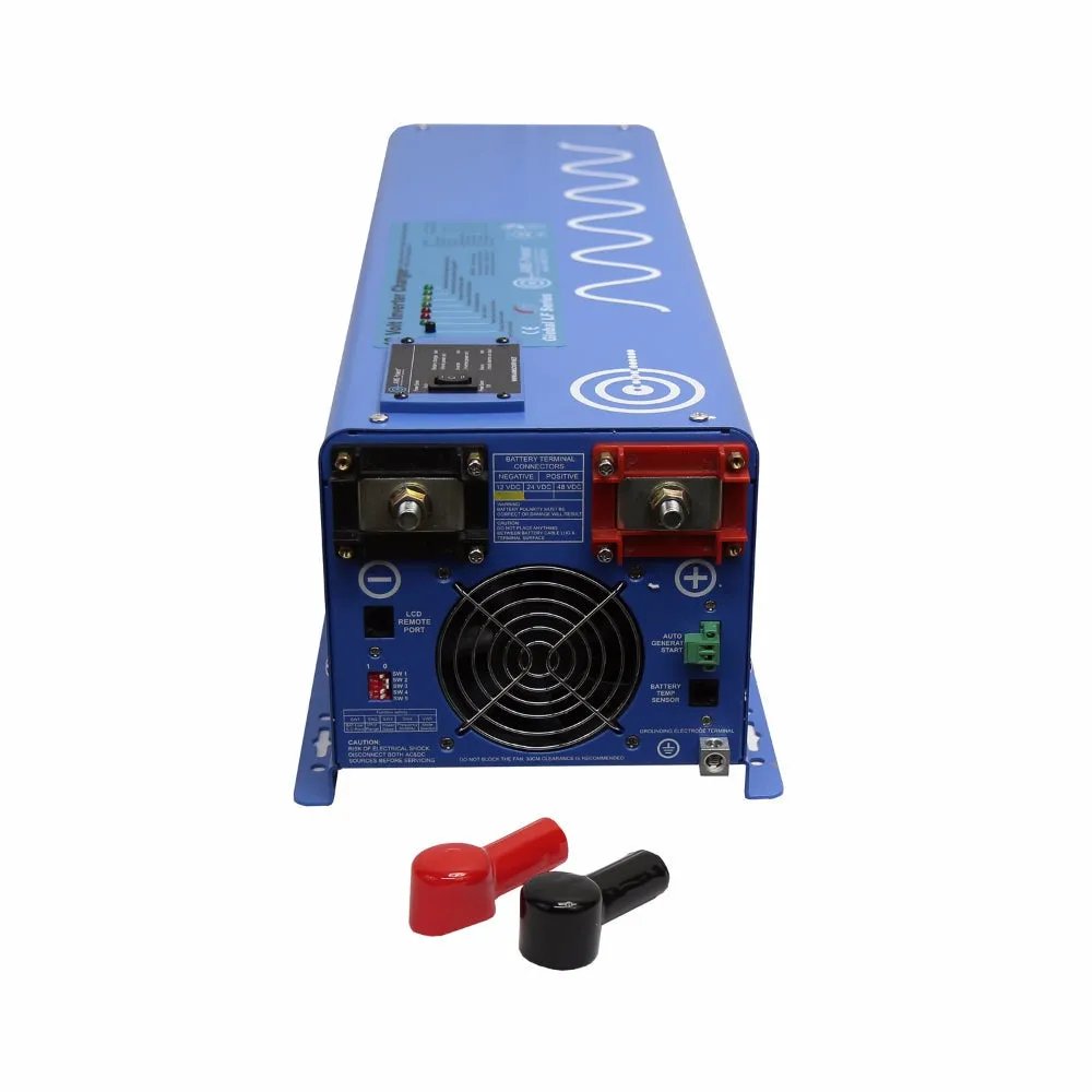 Aims Power 4000 Watt Pure Sine Inverter Charger 12VDC/240VAC Input & 120/240VAC Split Phase Output - PICOGLF40W12V240VS