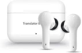 ANFIER M6 Translator Earbuds Language Translator Device Updated Chip 144 Languages and Acccents 0.5S Rapid Translation Music Calling and Translation (With Offline Package)