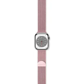 Apple Watch (38/40/SE/41/42mm) Epico Milanese Rustfri Stål Rem - Rose Gold