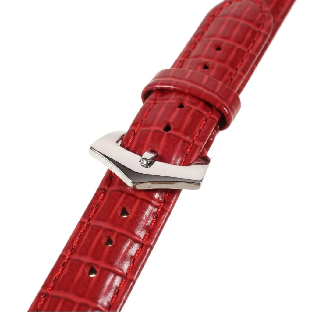 Apple Watch 44mm unique genuine leather watch strap - Red