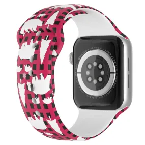 Apple Watch (45mm) christmas pattern silicone watch strap - Polar Bear / Size: S