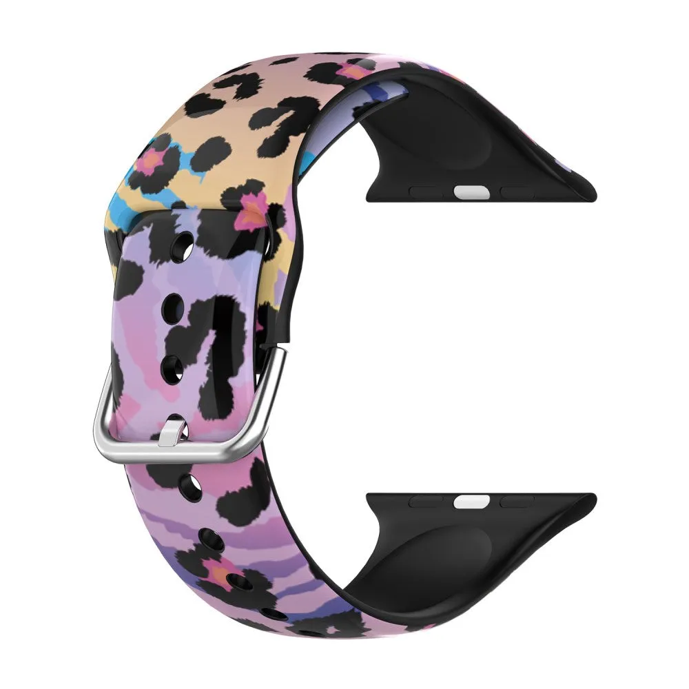 Apple Watch (45mm) IML colorful pattern silicone watch strap - Beast