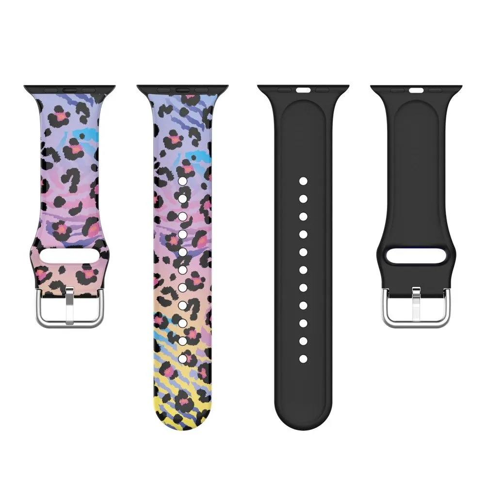 Apple Watch (45mm) IML colorful pattern silicone watch strap - Beast