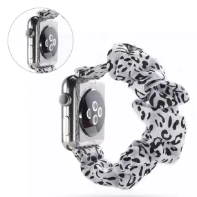 Apple Watch Series 5 44mm cloth pattern watch band - White Leopard