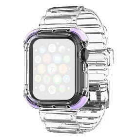 Apple Watch Series 6 / 5 40mm color edge clear style watch band - Purple