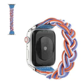 Apple Watch Series 6 / 5 40mm woven style watch band - Sky Blue Camouflage