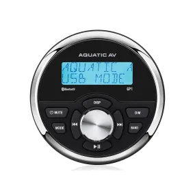 Aquatic AV RA611 GP1 Gauge Marine Stereo 288 Watts AM/FM Radio Bluetooth/MP3/USB/AUX