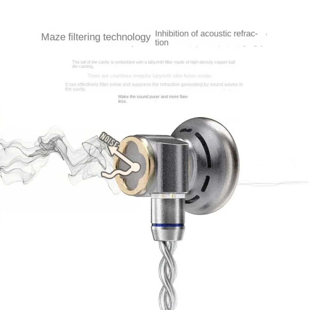 Astrotec Lyra Clover/Lyra Clover Limited Flagship Flat Headset Hifi Wired Earphones