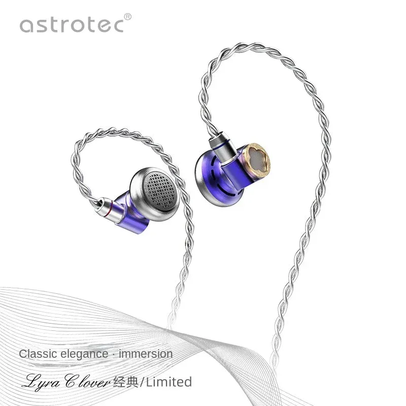 Astrotec Lyra Clover/Lyra Clover Limited Flagship Flat Headset Hifi Wired Earphones