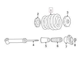 Audi Coil Spring – Front 8E0411105EH