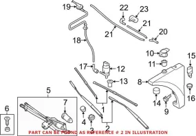 Audi Windshield Wiper Arm – Driver Side 8S19554071P9