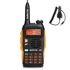 Baofeng GT-3 Mark II | Dual Band | 5W | Better Antenna | VOX | Flashlight Radio