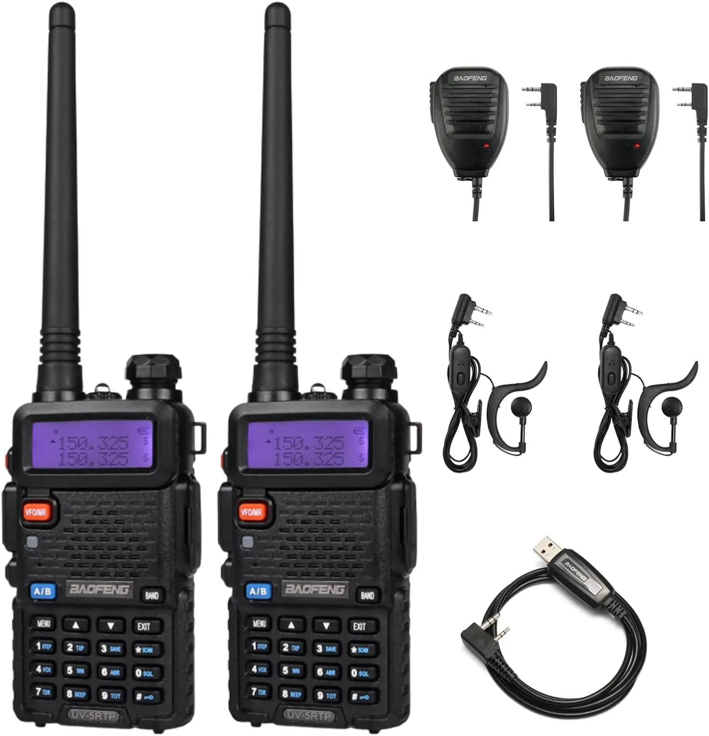 Baofeng UV-5RTP | Dual Band | 8W/4W/1W | Tri-power Two Way Radio