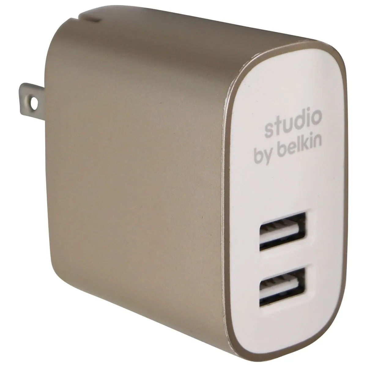 Belkin Studio (24-Watt) Dual USB Power Adapter Wall Charger - Gold (F8J230dq)