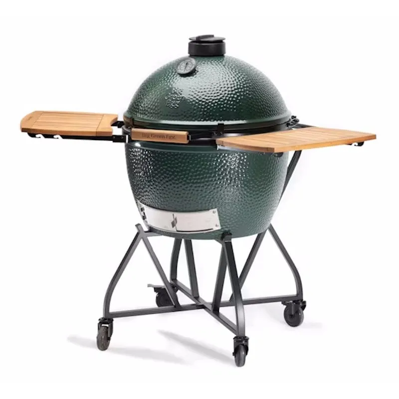 Big Green Egg| Integrated Nest Stand   Acacia Shelves For XL EGG