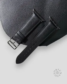 Black Epsom Cowhide Leather Strap