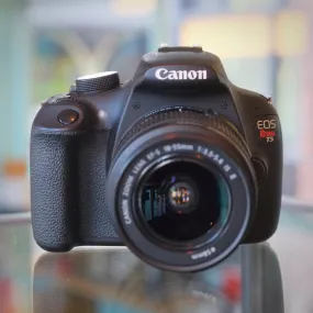 Canon EOS Rebel T5 with 18-55 f3.5-5.6 IS II