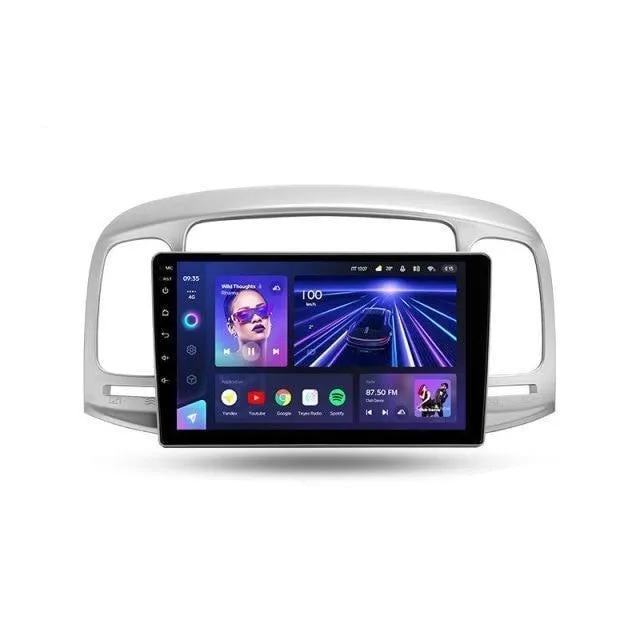 Car Dealz Elite 4G Data Model 10.2" Android 12.0 For Hyundai Accent 3 2006 - 2011 In Dash Plus OEM Fascia