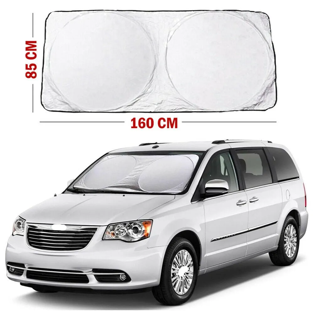 Car Windshield Sun Shade Visor Foldable Large Sunshade for Truck Van Block Cover