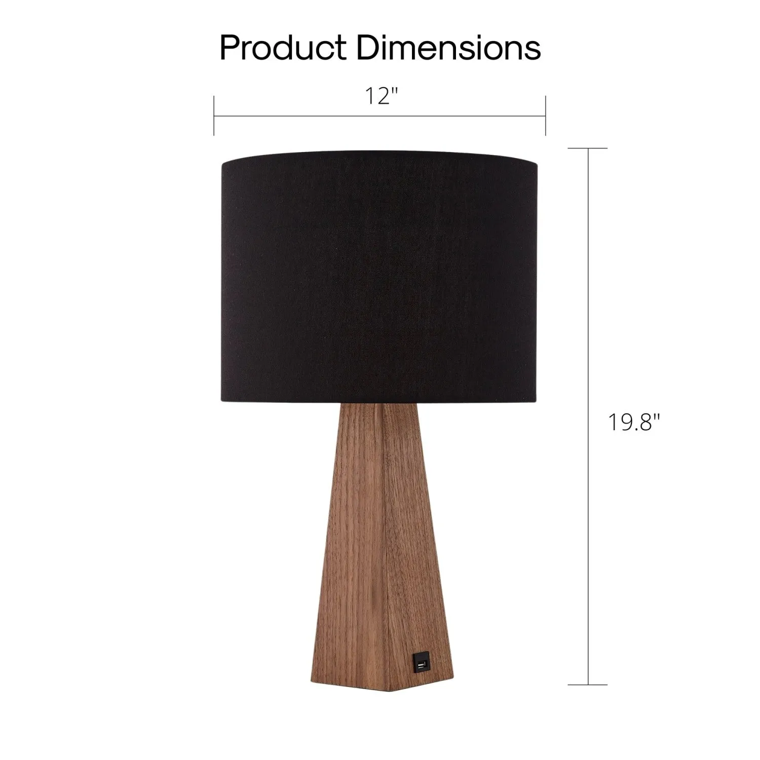 Carley Table Lamp with USB Port