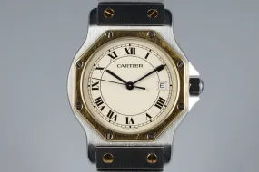 Cartier Ladies Quartz Two Tone Santos Octagon 187902