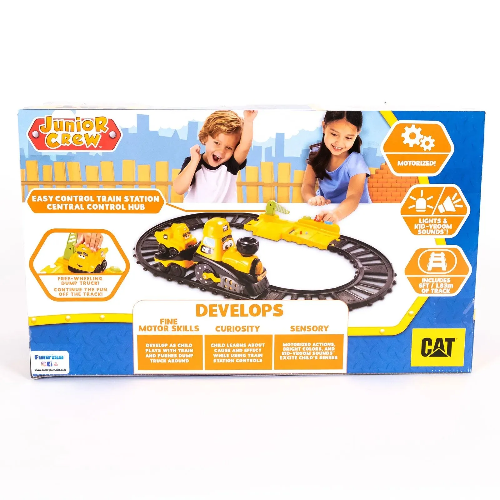 CAT Junior Crew Power Tracks Train Set